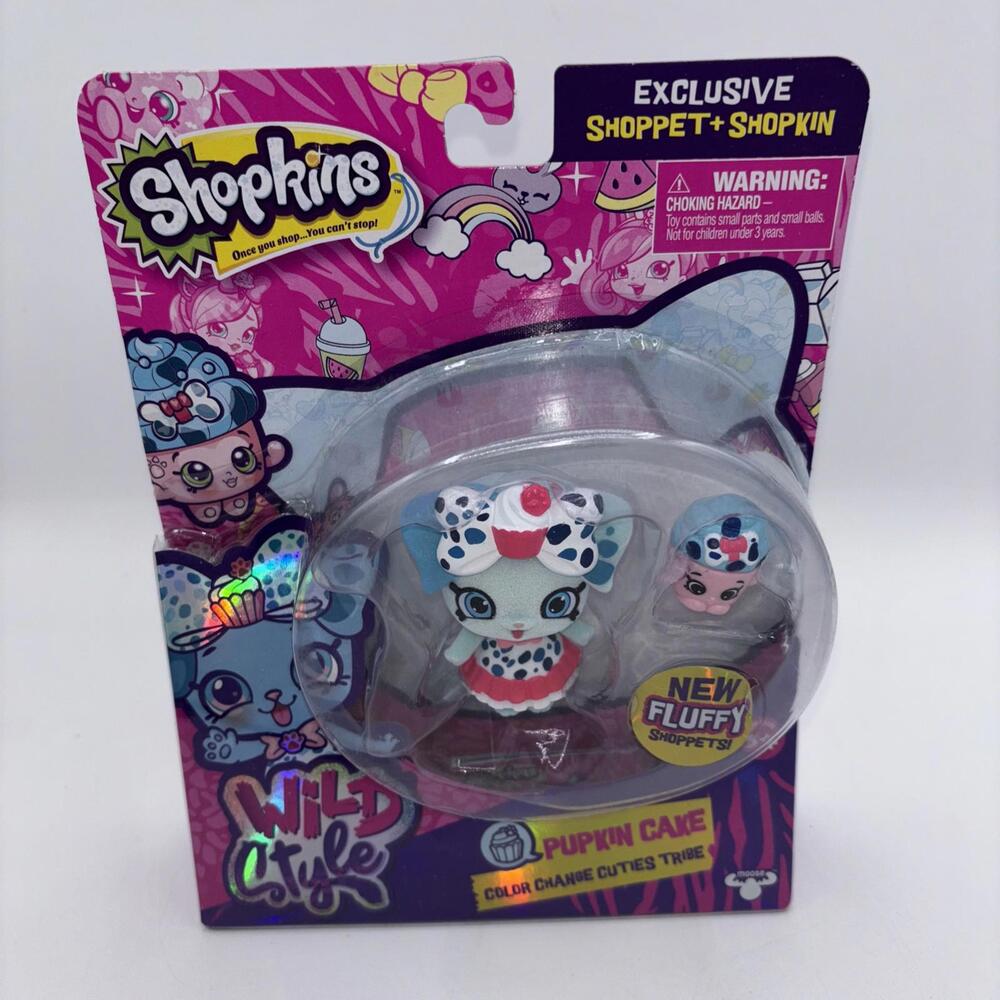 Shopkins Wild Style Pupkin Cake Color Change Cuties Tribe Collector Toy Cute New